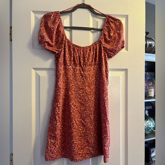 BP. Ditsy Floral Tie Front Mini Dress - Picture 6 of 13